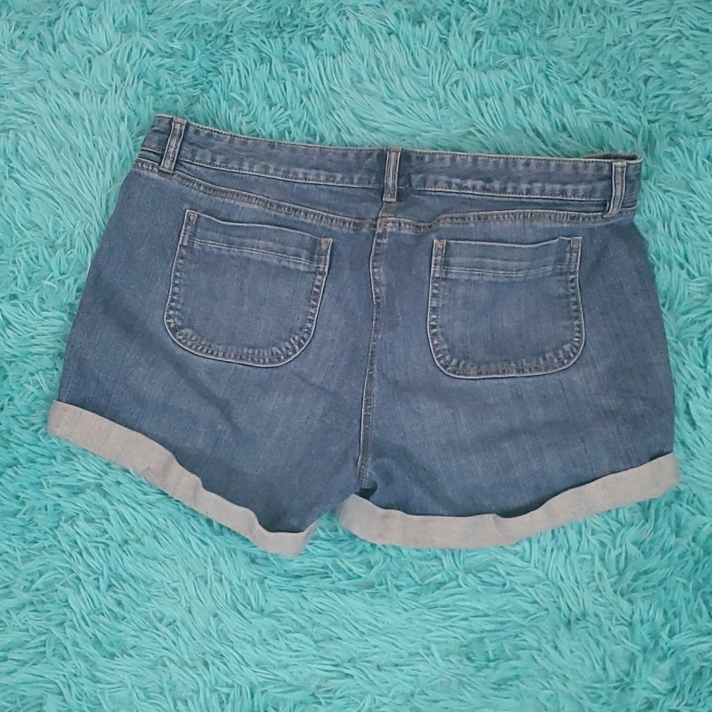Loft Denim Cuffed Shorts - Picture 2 of 3